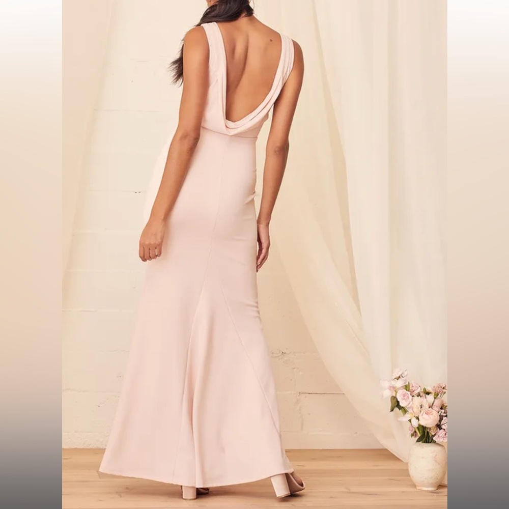 Lulu’s Blush bridesmaids dress💕 - Picture 3 of 12